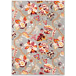 Sanderson for Brink and Campman Amanpuri Grey, Plum rug, hand-tufted design with floral patterns, set in a modern, cozy interior.