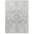 Elegant Laura Ashley Newborough Steel rug in soft chenille with intricate patterns, enhancing a cozy living room setting with neutral tones.