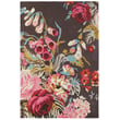 Hand-tufted Sanderson Stapleton Park Rosewood rug with floral motifs in muted reds and browns, ideal for elegant living spaces.