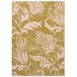 Vibrant Ted Baker for Brink and Campman Baroque Yellow rug, hand-tufted, with intricate patterns in a warm living room setting.