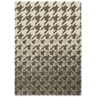 Ted Baker for Brink and Campman Houndstooth Grey rug, featuring a classic black and white houndstooth pattern, hand-tufted for elegance.
