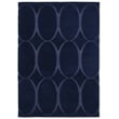 Hand-tufted Wedgwood for Brink and Campman Renaissance Blue rug with intricate patterns, featuring shades of blue, ideal for elegant interiors.