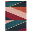 Ted Baker for Brink and Campman Sahara Burgundy rug, hand-tufted, featuring rich red tones with intricate patterns on a soft texture.