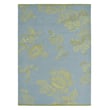Wedgwood for Brink and Campman Tonquin Blue rug, hand-tufted, featuring intricate floral patterns in blue and cream hues, enhancing any living space.
