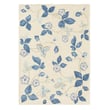 Wedgwood Wild Strawberry Cream rug, hand-tufted, features soft cream tones with delicate floral patterns, perfect for a cozy home setting.