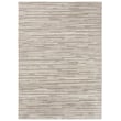 Florence Broadhurst by Brink and Campman Slub Mist rug, hand-tufted, featuring a soft blend of muted gray and beige tones in a modern setting.