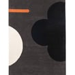 Orla Kiely for Brink and Campman Geo Flower rug in graphite tones, featuring a vibrant floral pattern. Hand-tufted for a modern setting.