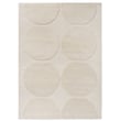 Marimekko for Brink and Campman Isot Kivet rug in natural white with circular patterns, made of New Zealand wool, hand-tufted design.