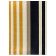 Marimekko for Brink and Campman Ralli Ralli Yellow rug, hand-tufted New Zealand wool, vibrant yellow with abstract patterns.