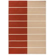 Marimekko for Brink and Campman Tiibet Burnt Orange rug featuring vibrant hues, crafted from New Zealand wool and hand-loomed for elegance.
