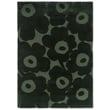 Marimekko for Brink and Campman Unikko Dark Green rug features bold floral patterns in lush New Zealand wool, ideal for modern interiors.