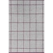 Handwoven Brink and Campman Craft Matter Check Ash Stone, Red rug, featuring a red and stone checkered pattern on a soft surface.
