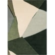 Hand-tufted Harlequin for Brink and Campman Sumi Reflect rug in fern and pistachio hues, showcasing an abstract, nature-inspired design.