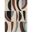 Harlequin for Brink and Campman Torillo Cornflower Walnut rug; hand-tufted, blue and brown tones, in modern, stylish setting.