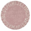 Lorena Canals ABC Washable Vintage Nude Natural rug in soft nude shade, hand-tufted construction, displayed.