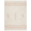 Lorena Canals Atlas Washable Rug in Natural Vintage Nude displayed on a hardwood floor, showcasing its hand-tufted design and soft hues.