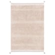Lorena Canals Bloom Washable Rug in Rose, Natural, Nude; hand-tufted design showcasing floral patterns for cozy interior decor.