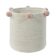 Lorena Canals Bubbly Storage Basket Natural-Nude, hand-made, soft nude and natural tones, ideal for stylish and organized spaces.