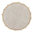 Lorena Canals Bubbly Bubbly Natural Honey rug, hand-tufted, featuring a soft, neutral palette with subtle honey accents in a cozy setting.