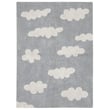 Lorena Canals Clouds Washable Grey, Natural rug in a hand-tufted design, featuring soft cloud patterns on a neutral background, ideal for cozy spaces.