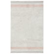 Lorena Canals Little Chefs Plate Washable Rug in Natural and Rose, Hand-Tufted design, adding charm to kids' playroom decor.
