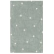 Lorena Canals Mushroom Hunt Mini Dot Washable Rug in Blue Sage and Natural, hand-tufted, featuring playful, scattered dots on a soft texture.