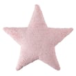 Lorena Canals Stars Washable Pillow in Light Pink, handmade with a star pattern, ideal for cozy nursery decor or children's room.