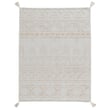 Lorena Canals Tribu Washable Natural rug, soil brown, hand-tufted, showcases minimalist design with earthy tones, perfect for cozy spaces.