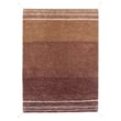 Hand-tufted Lorena Canals Twin reversible rug in natural and light honey tones, ideal for cozy, warm room settings.