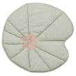 Lorena Canals Fantasy Garden Water Lily Playmat in Olive and Vintage Nude, Cotton, Hand-Tufted, featuring whimsical floral design.