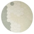 Lorena Canals Planet Bee Honeycomb Washable Rug in Blue Sage and Ivory, Hand-Tufted, showcasing honeycomb pattern and soft textures.
