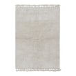 Lorena Canals Woolable Pink Nose Sheep Koa, a washable hand-tufted rug in white and sandstone, features a playful sheep design.