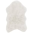 Lorena Canals Woolable Sheep of the World Woolly rug in white, hand-tufted design with a cozy, textured appearance in a stylish interior setting.