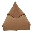 Lorena Canals Cleo Washable Pouf Toffee in a cozy setting; hand-made with warm, earthy tones complementing a modern interior décor.