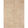 Lorena Canals Woolable Mosaic Washable Amber rug in a neutral-toned room, showcasing its handcrafted wool design with earthy hues.