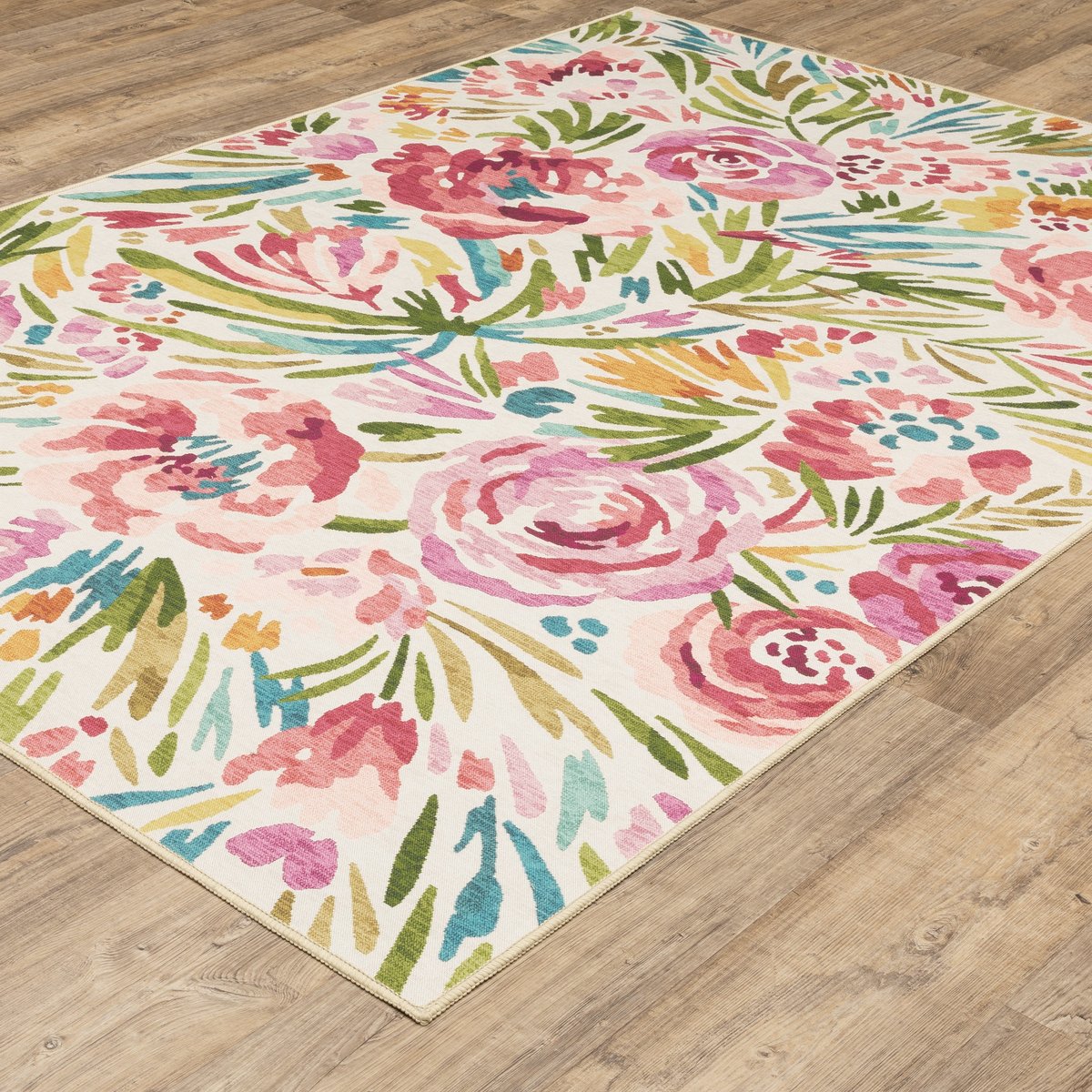 Oriental Weavers Fiji FIJ-01 Area Rugs | Floral / Botanical Rectangular ...