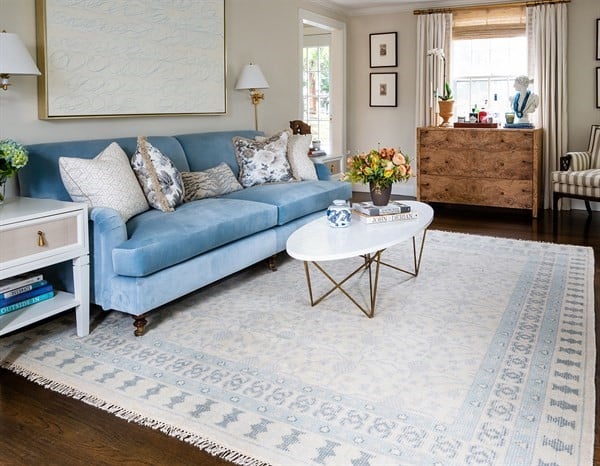 Color Coordination Blue Living Room Ideas