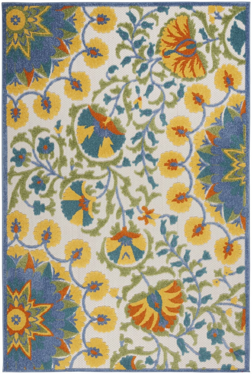 Nourison Aloha ALH-22 Floral / Botanical Area Rugs | Rugs Direct