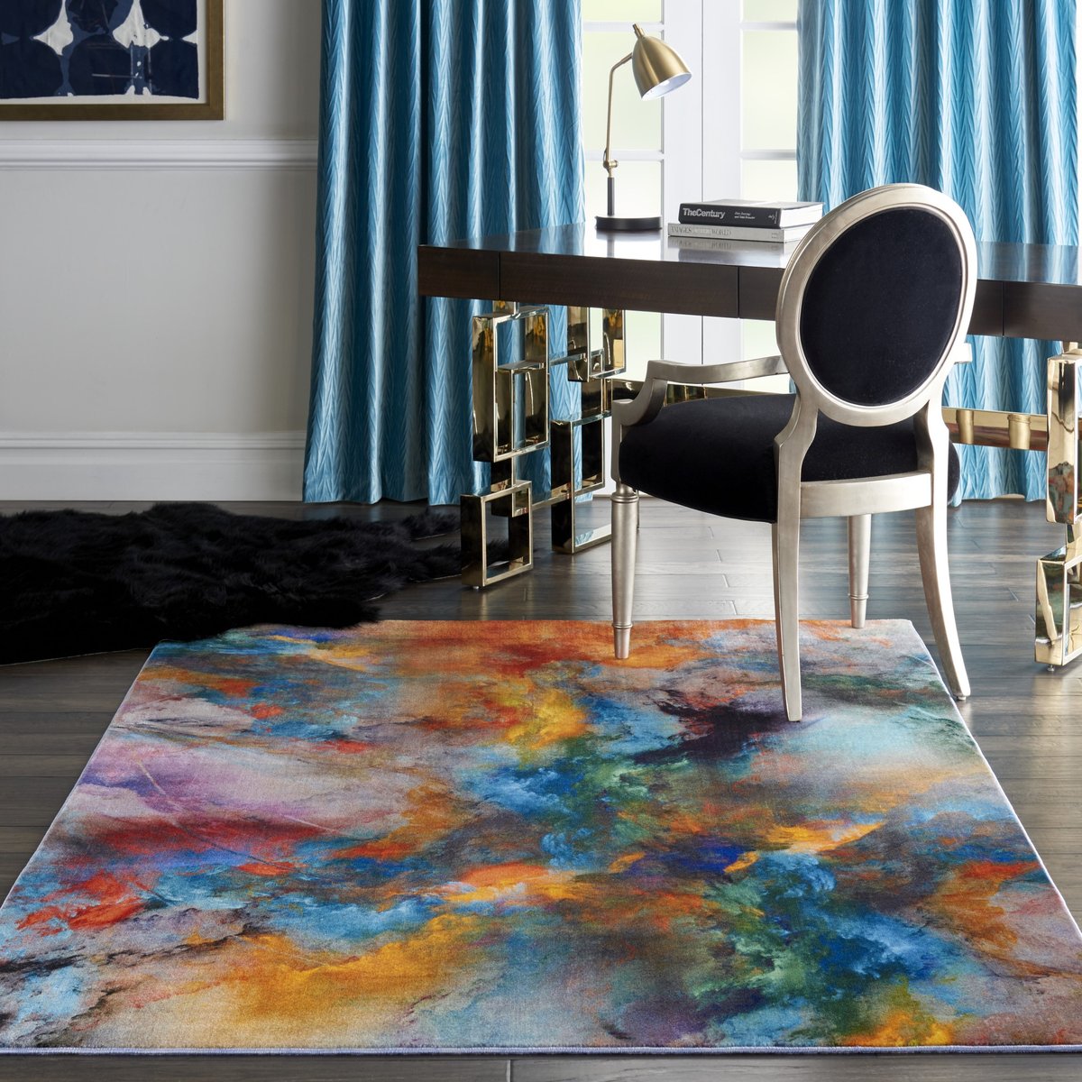 Captivating Colors Office Rug Ideas