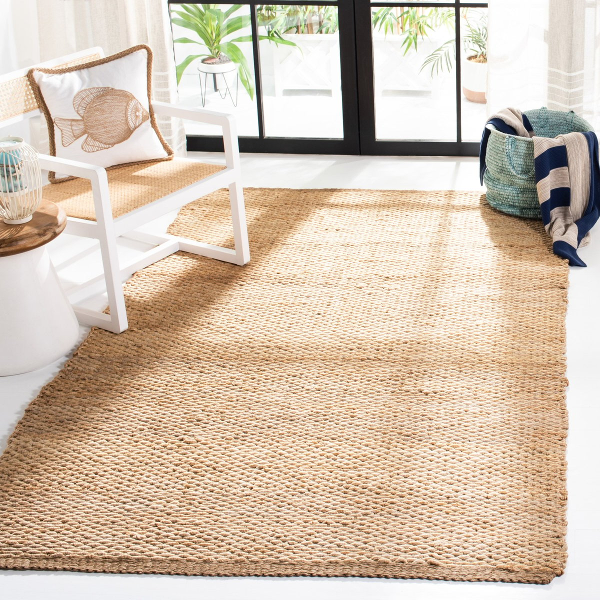 nuLOOM Hailey Hand Woven Jute Area Rug, 5x8, Natural