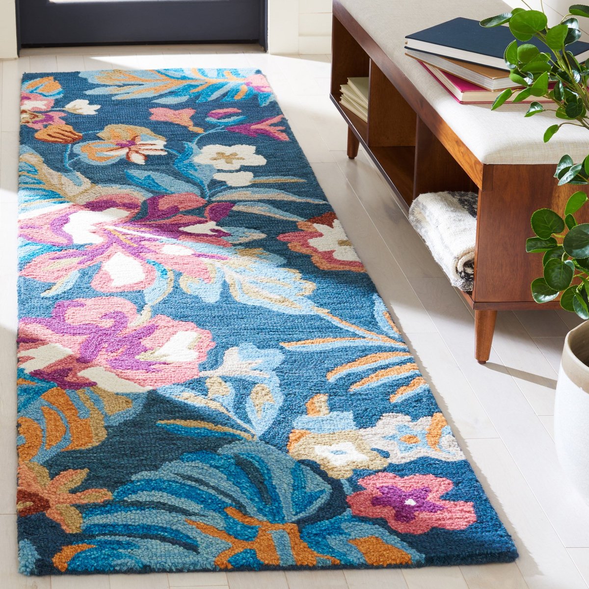 Amazon.com: SAFAVIEH Jardin Collection 6' Square Dark Brown