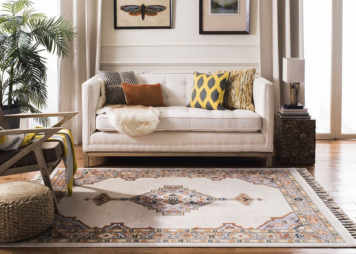 Pops of Color - White Living Room Ideas