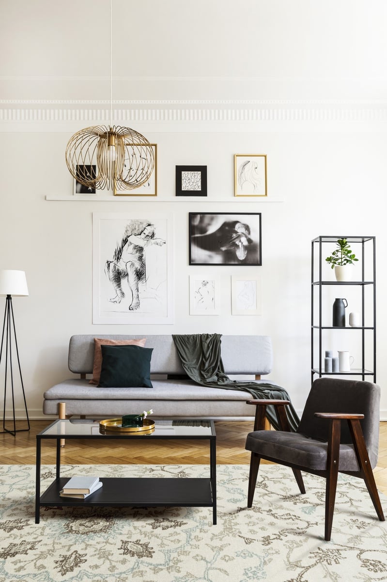 All About the Accents - Black Living Room Decor Ideas
