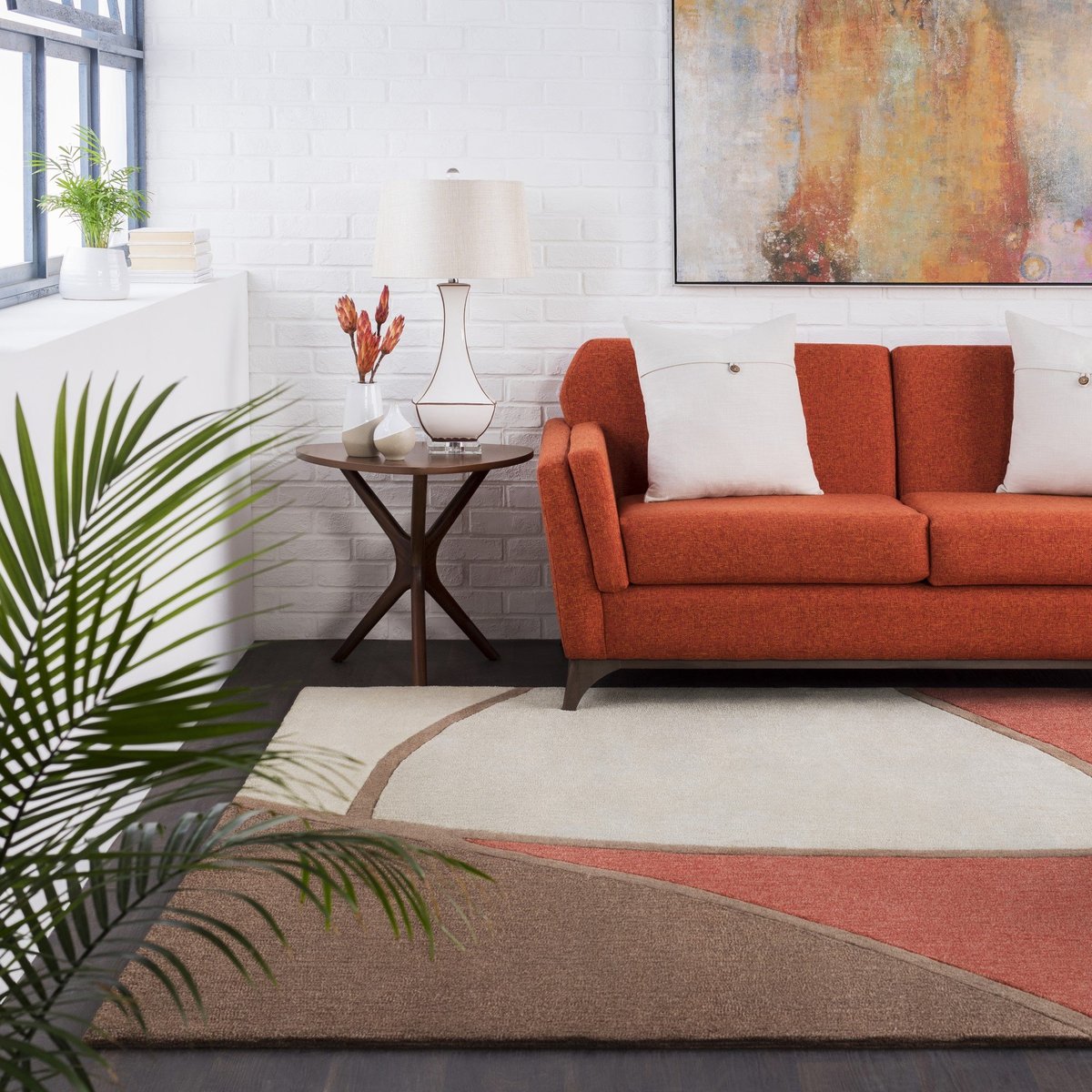 Orange Appeal - Modern Living Room Ideas
