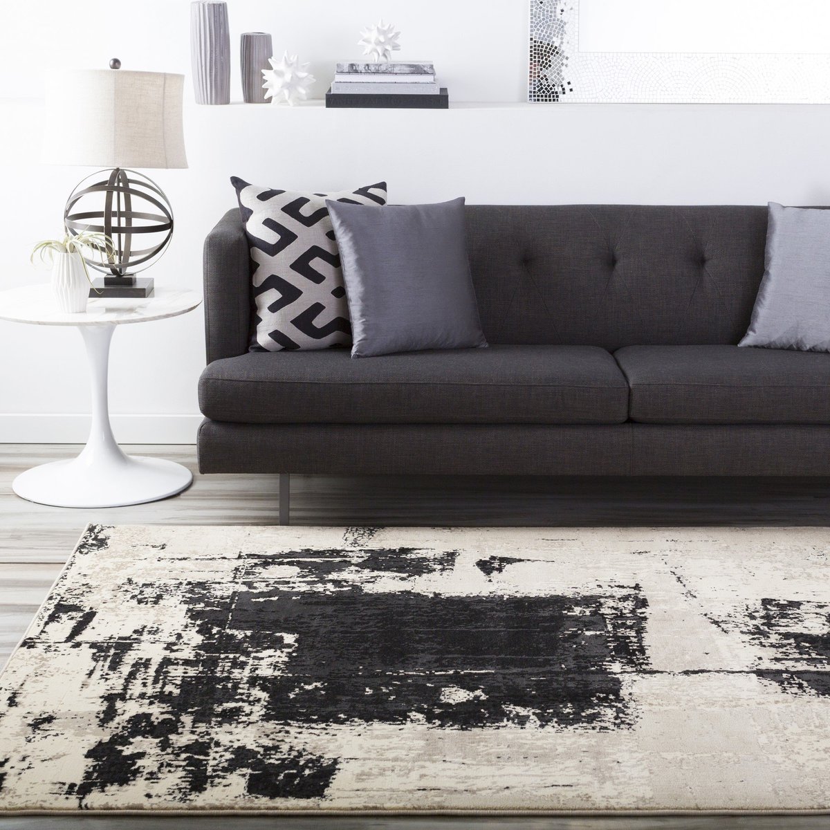 Accentuating the Negative - Black and White Living Room Design Advice