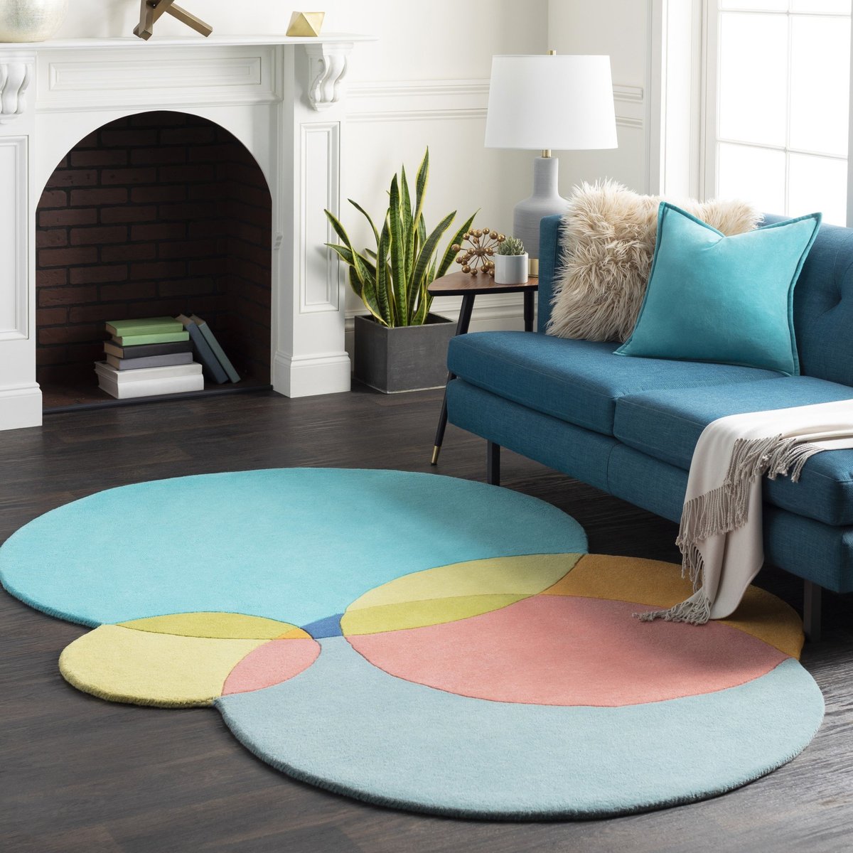 Playful Colors - Blue Living Room Decor Ideas