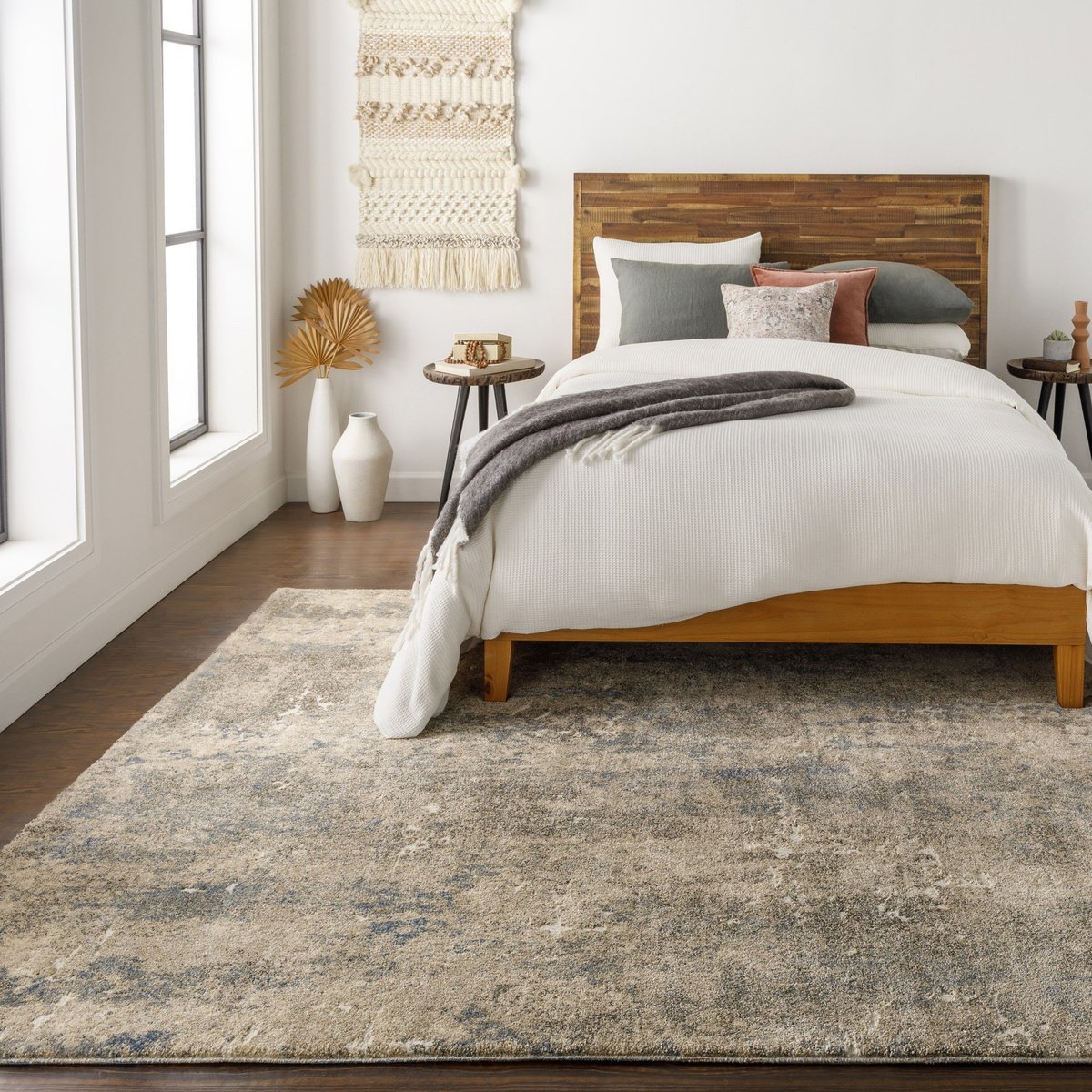 How to Place a Rug Under a Bed - Sizing & Positioning