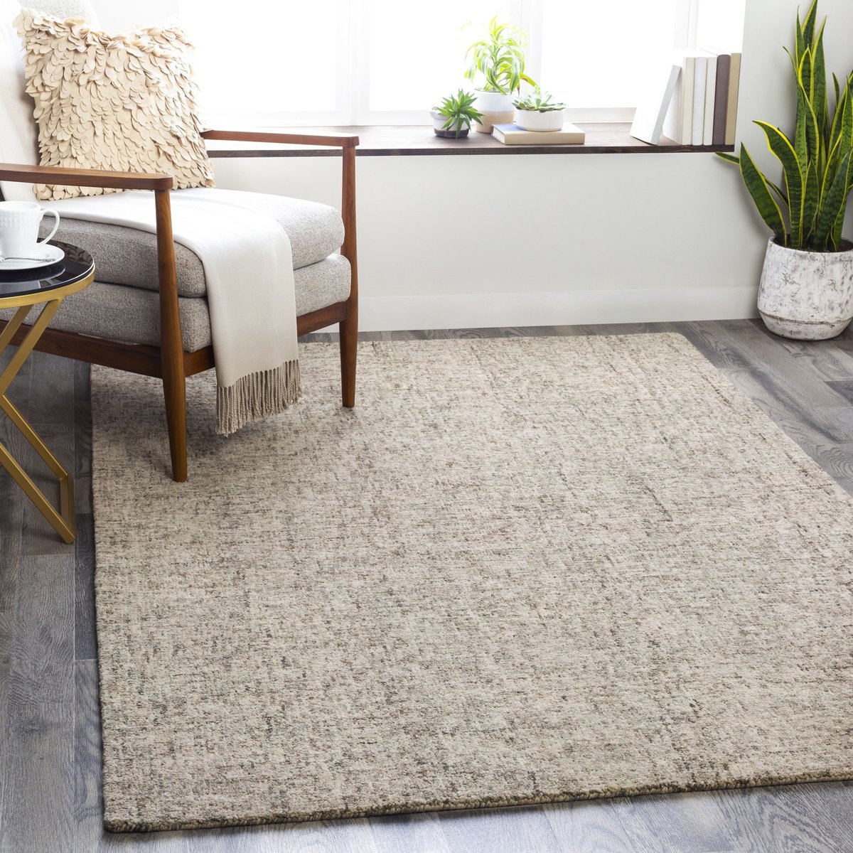 Modern Rug Contemporary carpet Classic Checked Soft Floor Mats Grey Green Rugs 