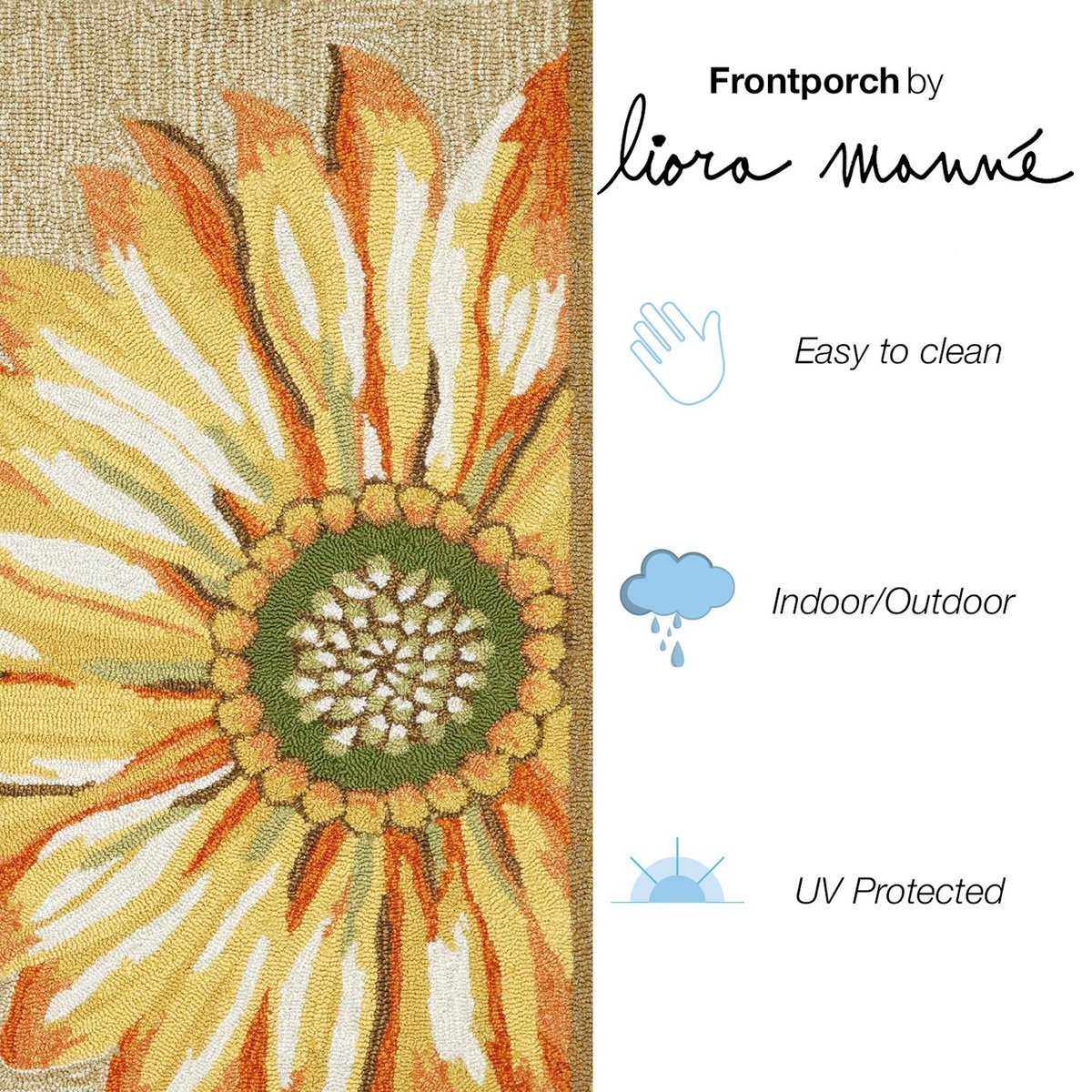 Liora Manne Front Porch Sunflower Rugs | Rugs Direct
