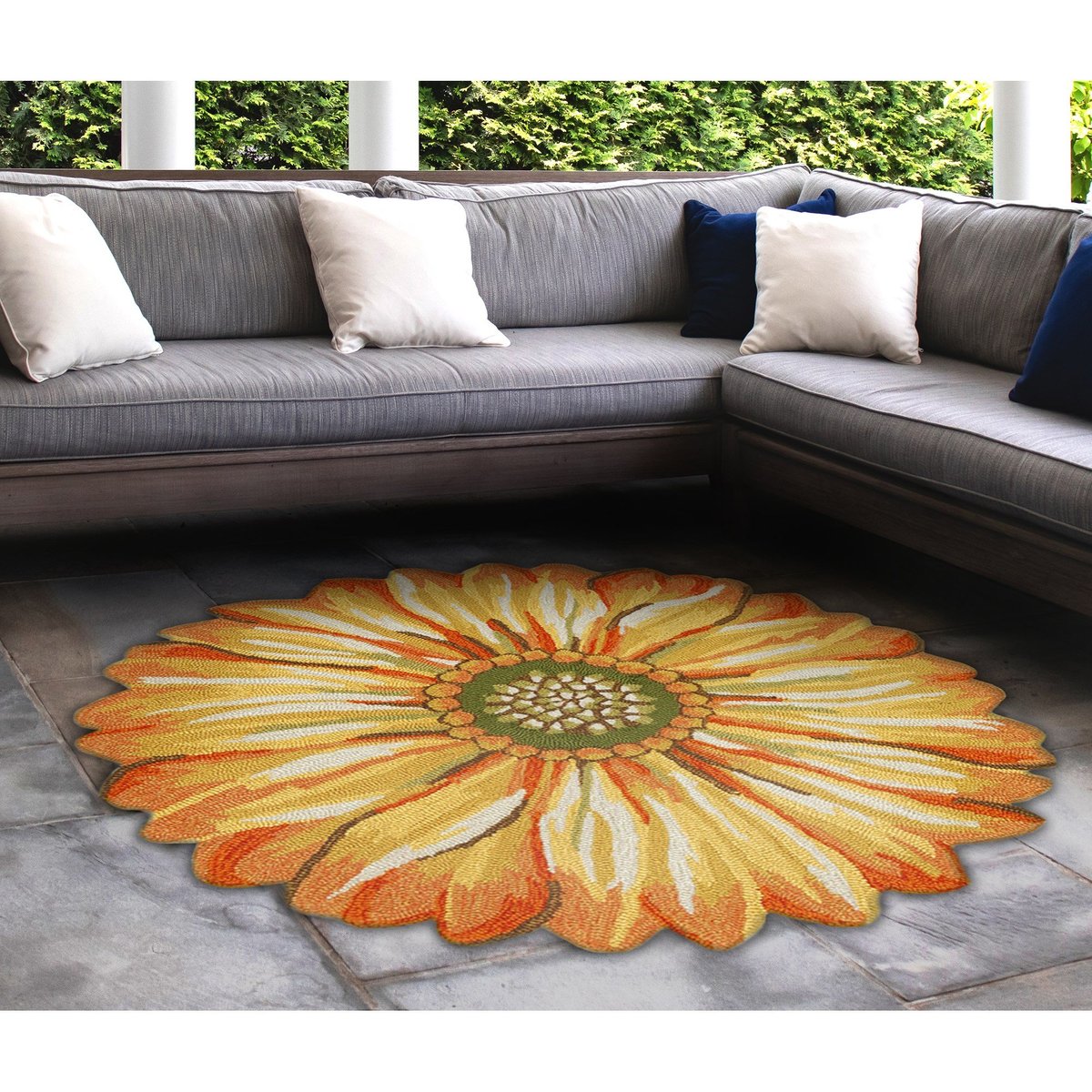 Liora Manne Front Porch Sunflower Rugs Rugs Direct